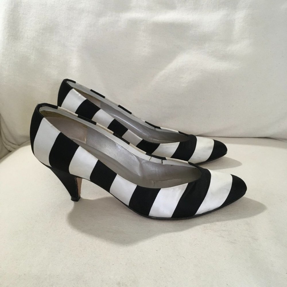 Christian Dior Black/White Heels Vintage